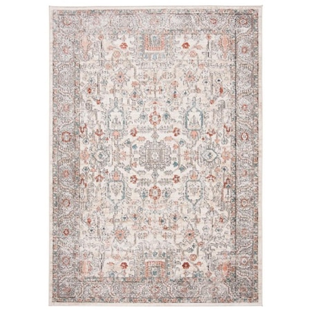 Safavieh 5 ft.-1 in. x 7 ft.-6 in. Martha Stewart Power Loomed Rectangle Area Rug Grey & Ivory MSR877F-5